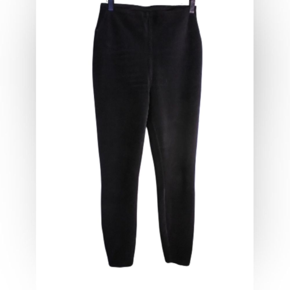 Lysse Black Womens Lightweight Pull On Corduroy Pants Size S Casual Minimalist
